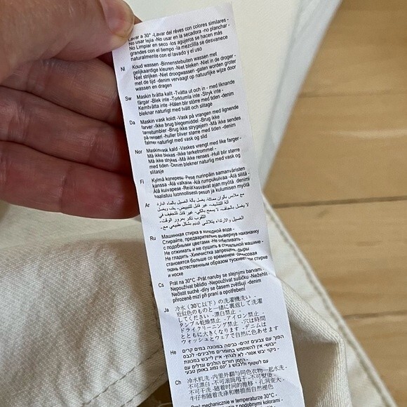 Rolla’s Relaxo Relaxed Fit Raw Hem Jeans in Salt 36 NWT - Picture 13 of 13